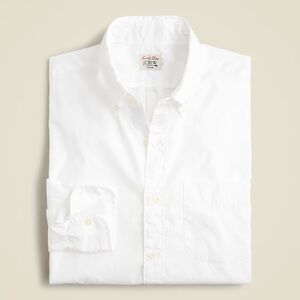 J. Crew Slim Secret Wash cotton poplin shirt in White Size M $98 BW443